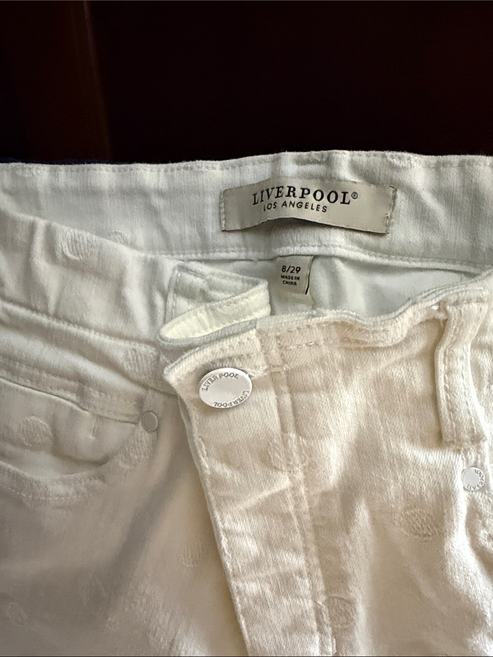 Liverpool Jeans Company High-Rise White Jeans